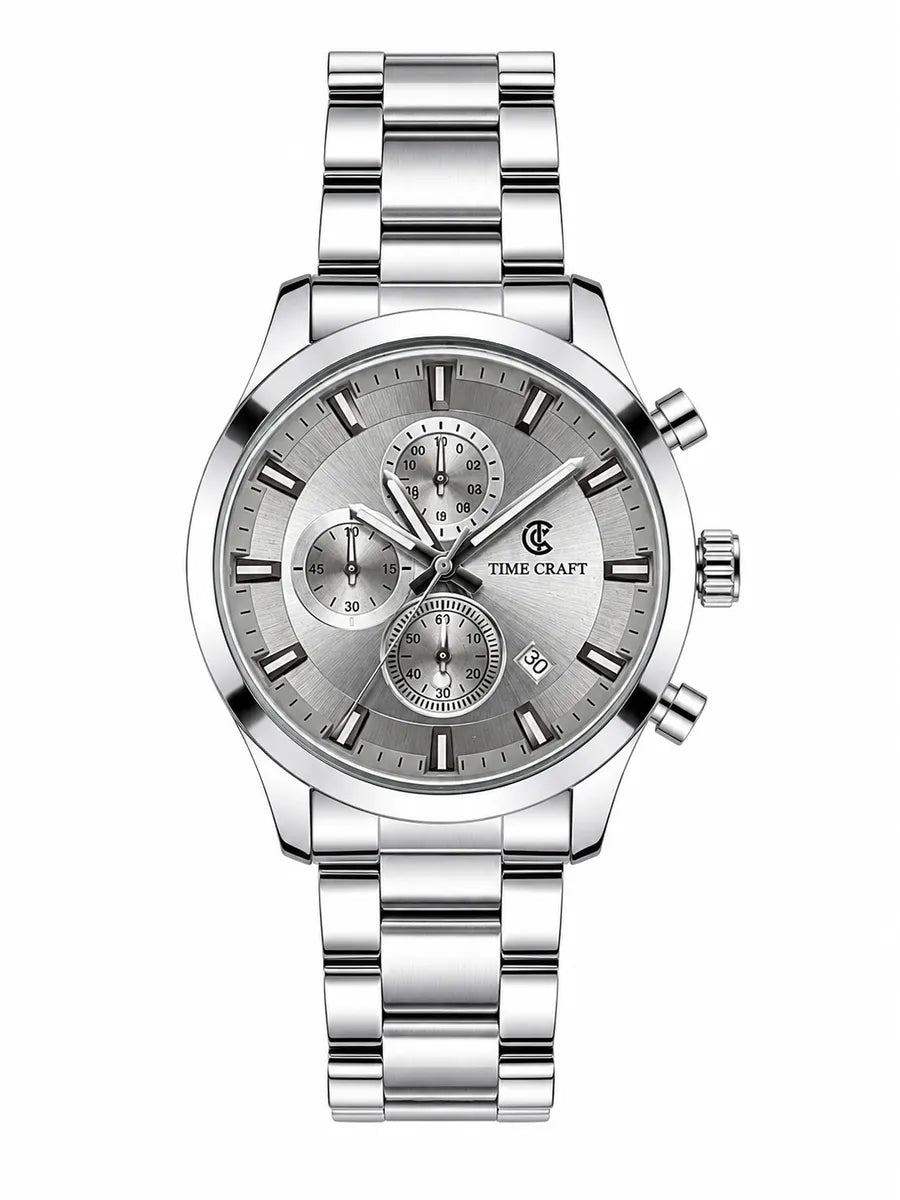 Timecraft Chronograph Round – Silver