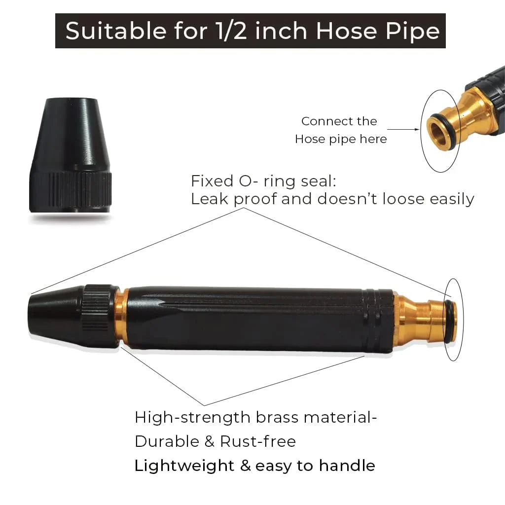 Plastic Body Black Nozzle - Cleans Effortlessly😍