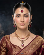 Eldria Cut Stone Necklace Set