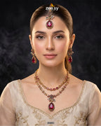 Eldria Cut Stone Necklace Set