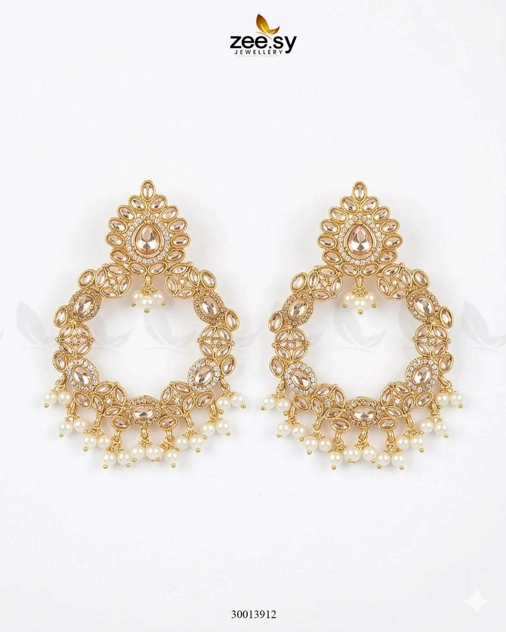 Mirabella Pearl Chandbali Earrings