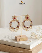 Mirabella Pearl Chandbali Earrings
