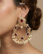 Mirabella Pearl Chandbali Earrings