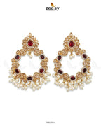 Mirabella Pearl Chandbali Earrings