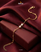 Aster Bow Zirconia Strand Bracelet