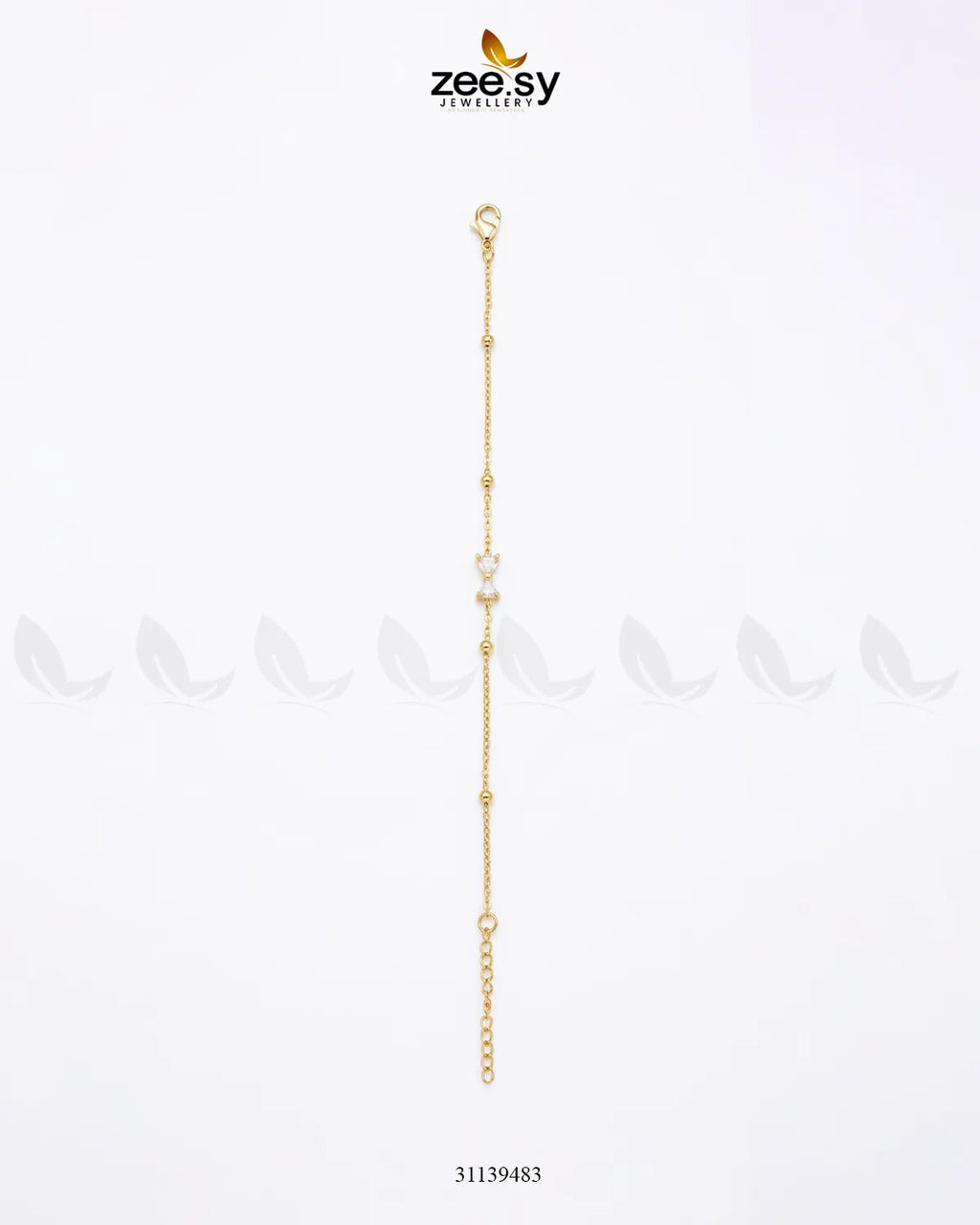 Aster Bow Zirconia Strand Bracelet