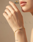 Aster Bow Zirconia Strand Bracelet
