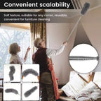 Flexible Microfibre Long Rod Grey Duster