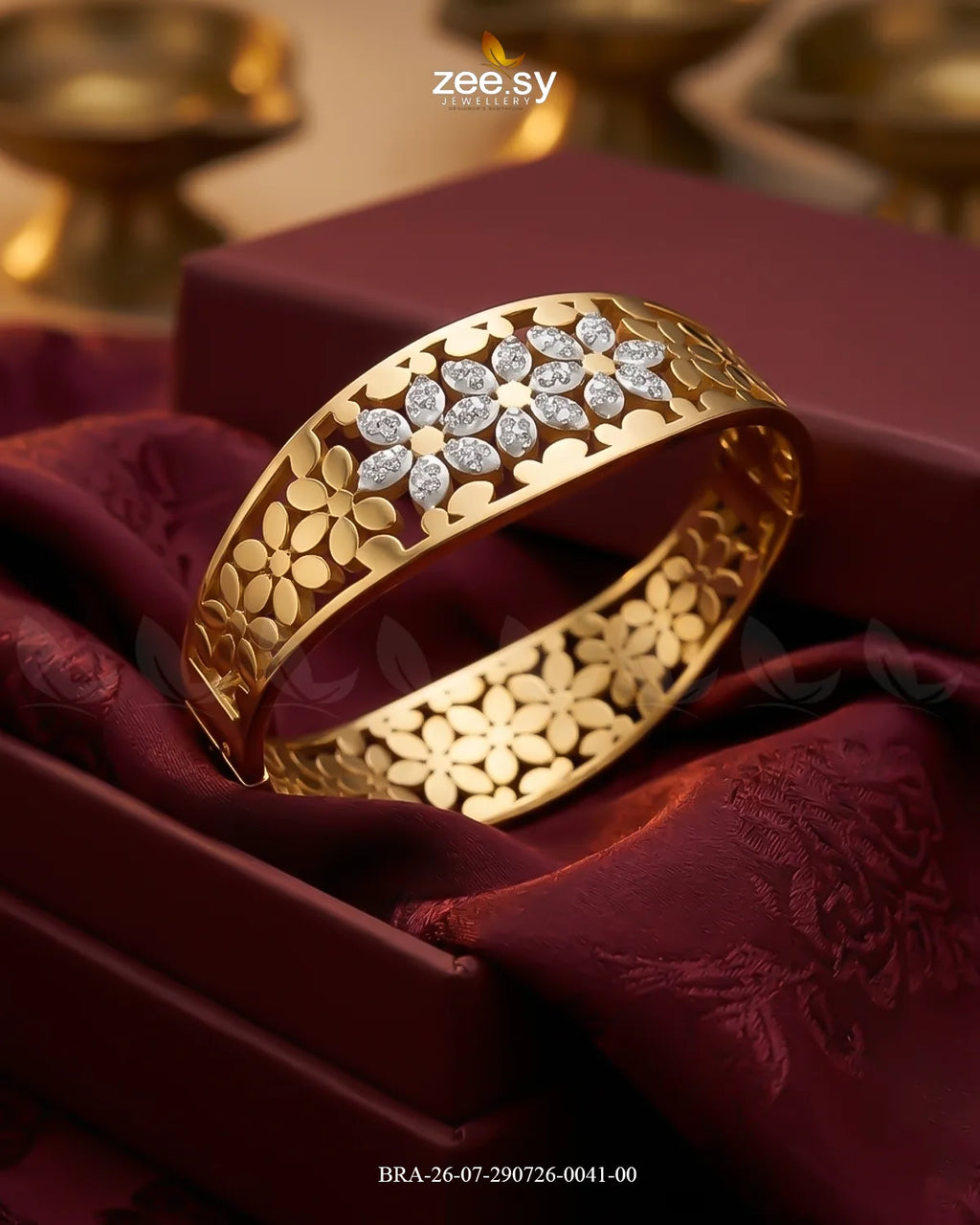 Bella Petal Cluster Statement Bracelet