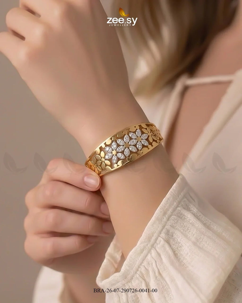 Bella Petal Cluster Statement Bracelet