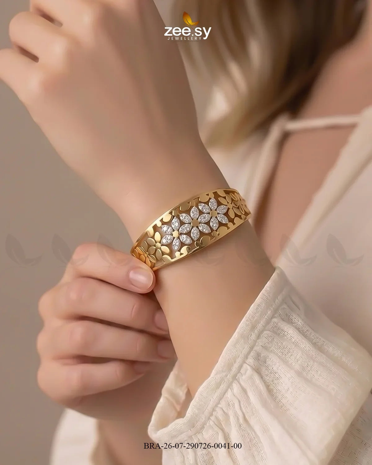 Bella Petal Cluster Statement Bracelet
