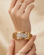 Bella Petal Cluster Statement Bracelet