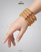 Bella Rose Leaf Bangles