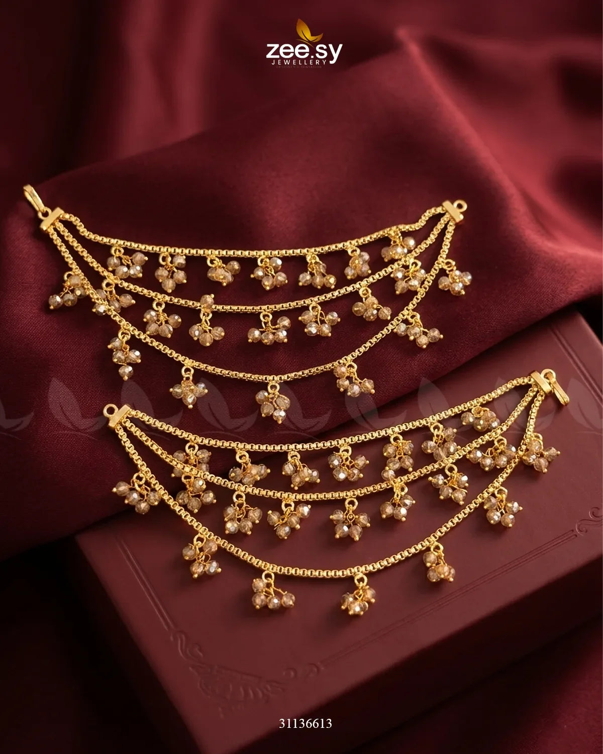 Bella Triple Layers Earring Sahara