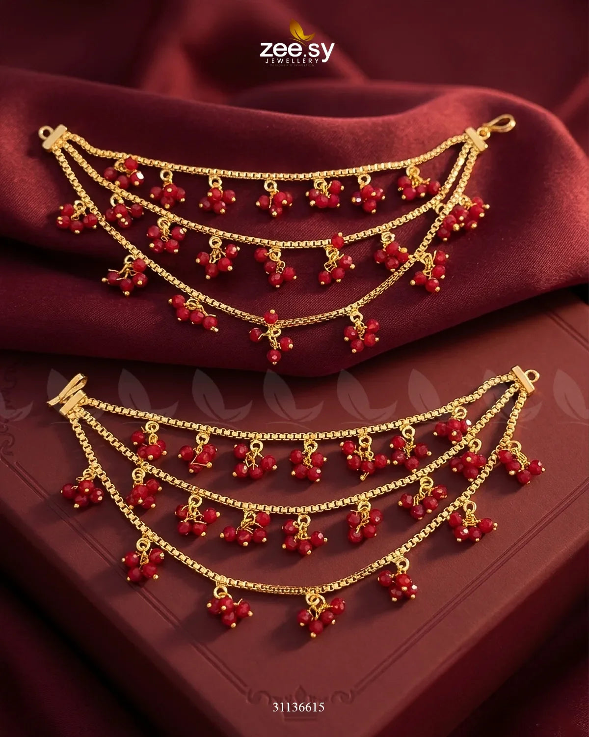 Bella Triple Layers Earring Sahara