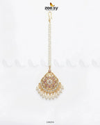 Shaahi Gulnaar Pearl drop Bindiya