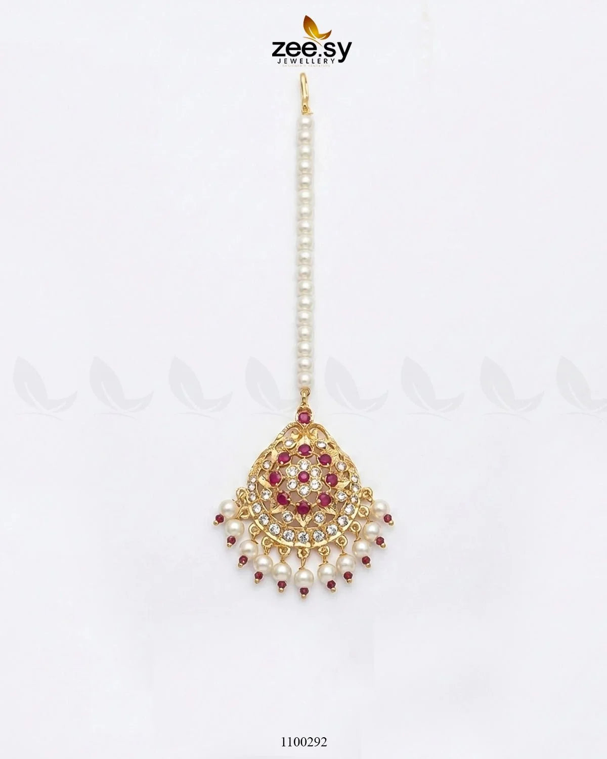 Shaahi Gulnaar Pearl drop Bindiya