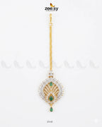 Peacock Arch American Daimond Bindiya