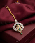 Peacock Arch American Daimond Bindiya