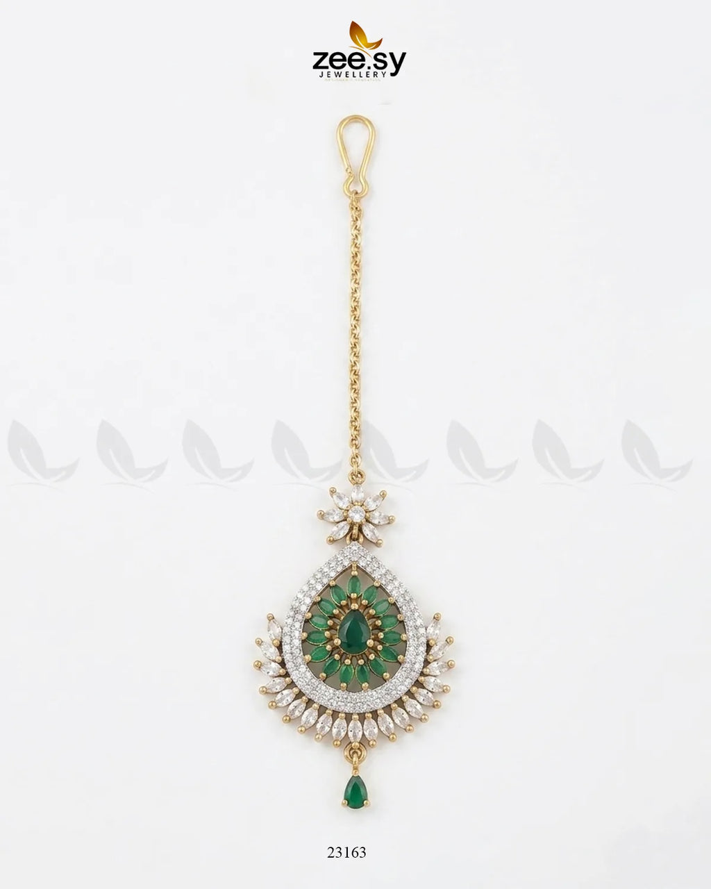 Leaf Pave Ziconia Bindiya
