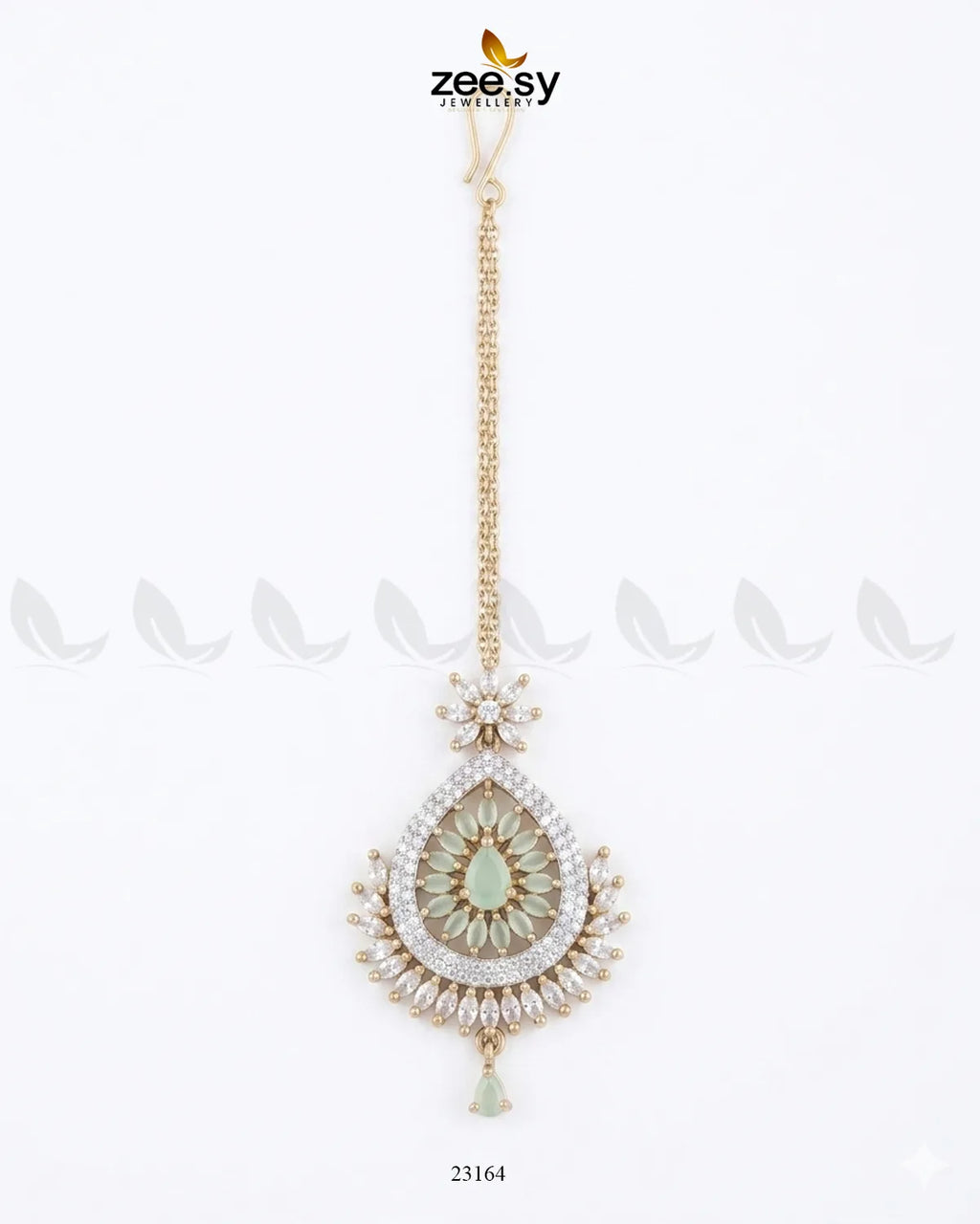 Leaf Pave Ziconia Bindiya