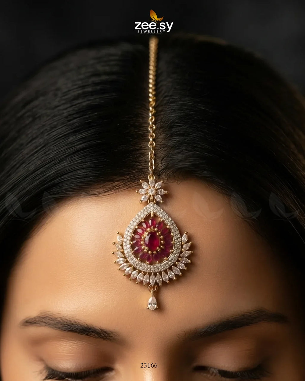 Leaf Pave Ziconia Bindiya