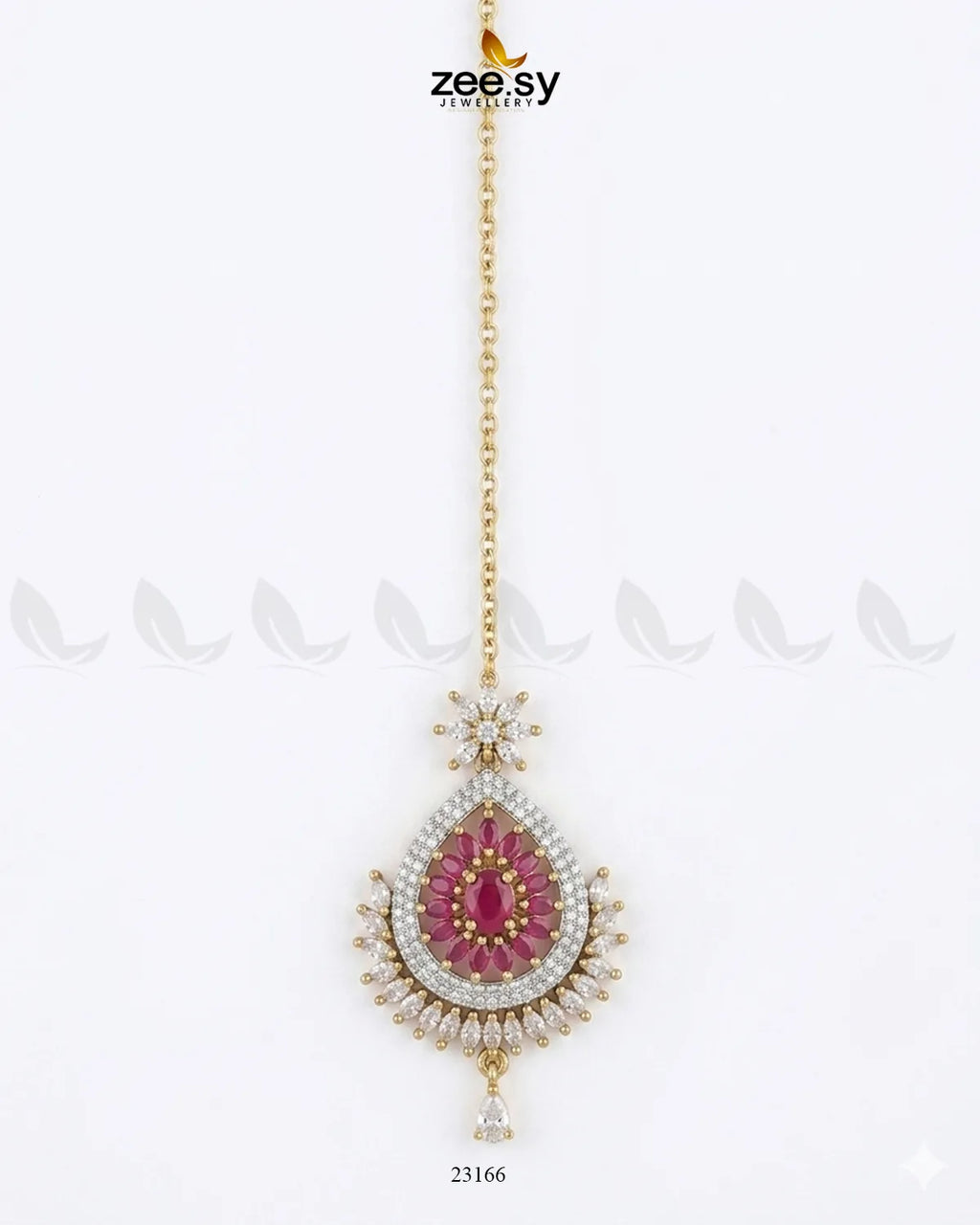 Leaf Pave Ziconia Bindiya