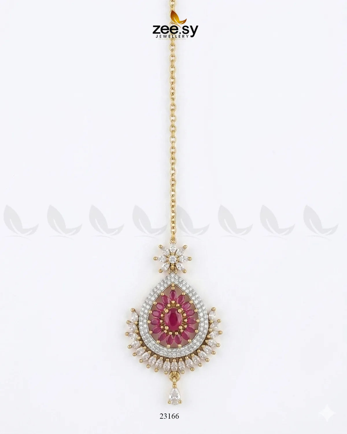 Leaf Pave Ziconia Bindiya