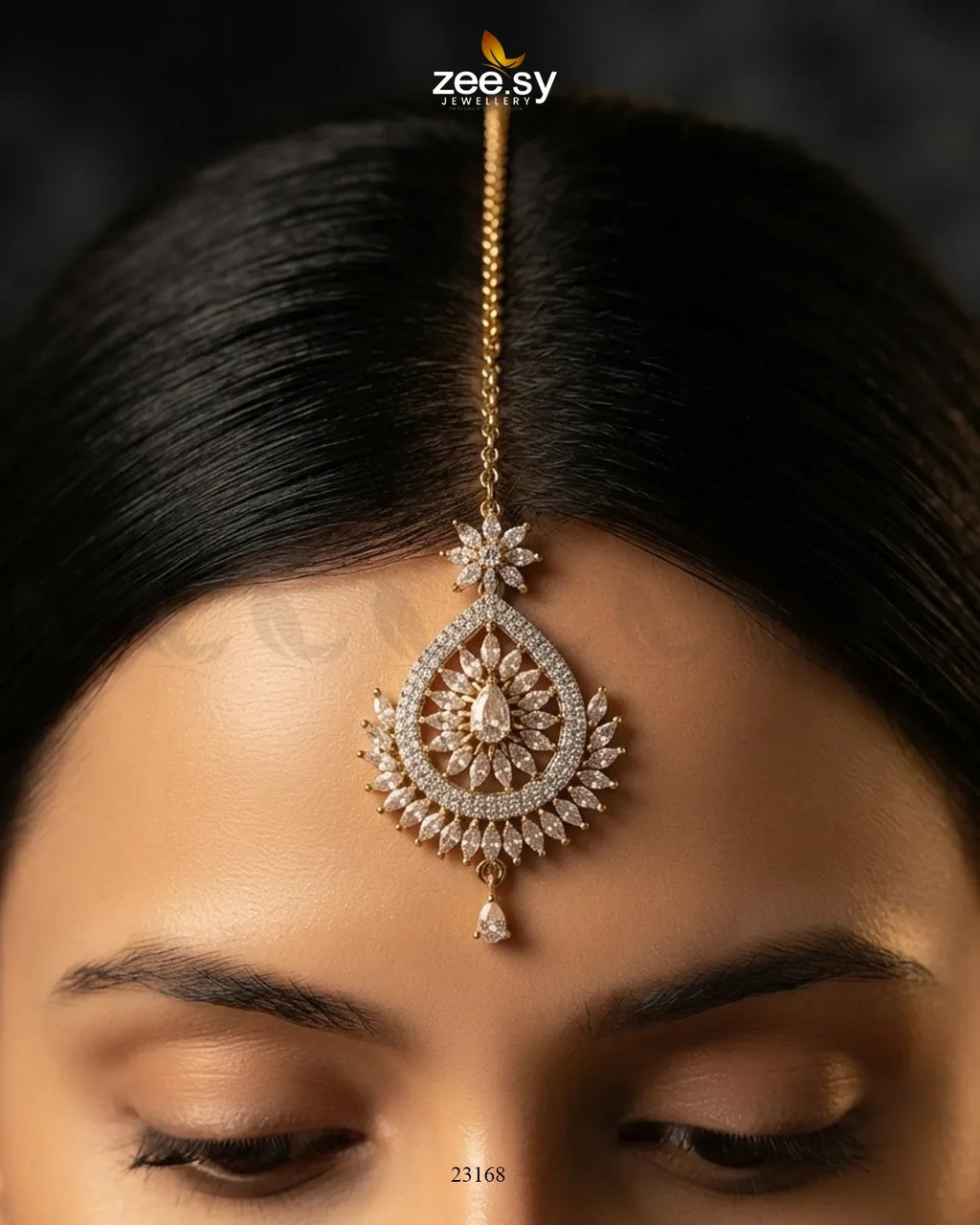 Leaf Pave Ziconia Bindiya