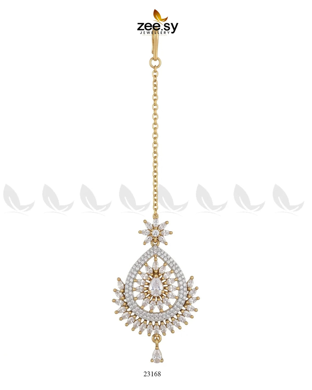 Leaf Pave Ziconia Bindiya