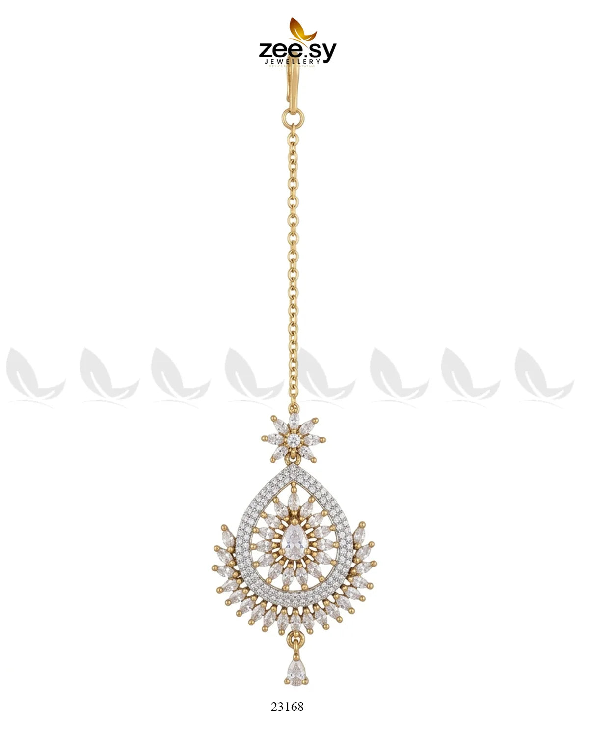 Leaf Pave Ziconia Bindiya