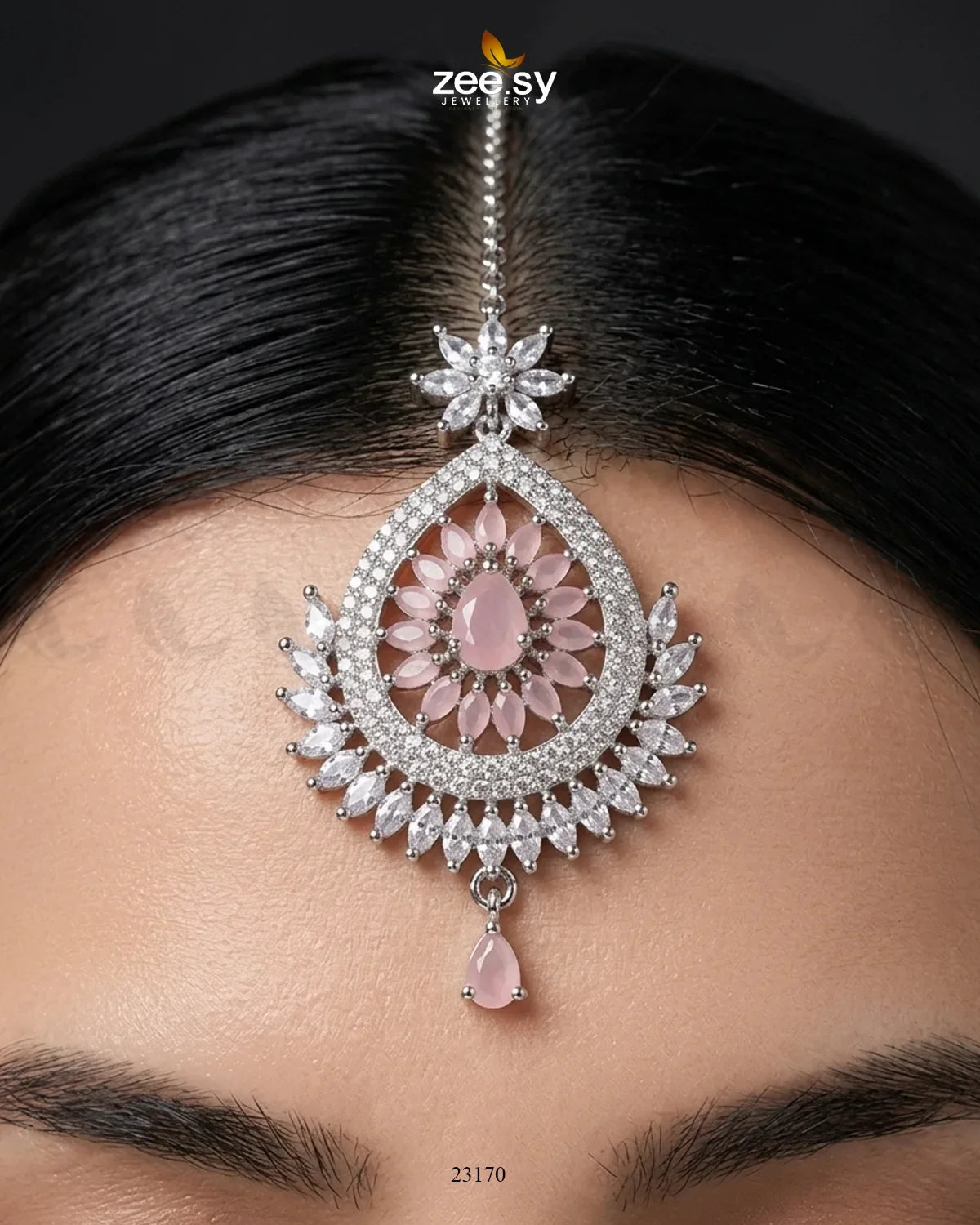 Leaf Pave Ziconia Bindiya