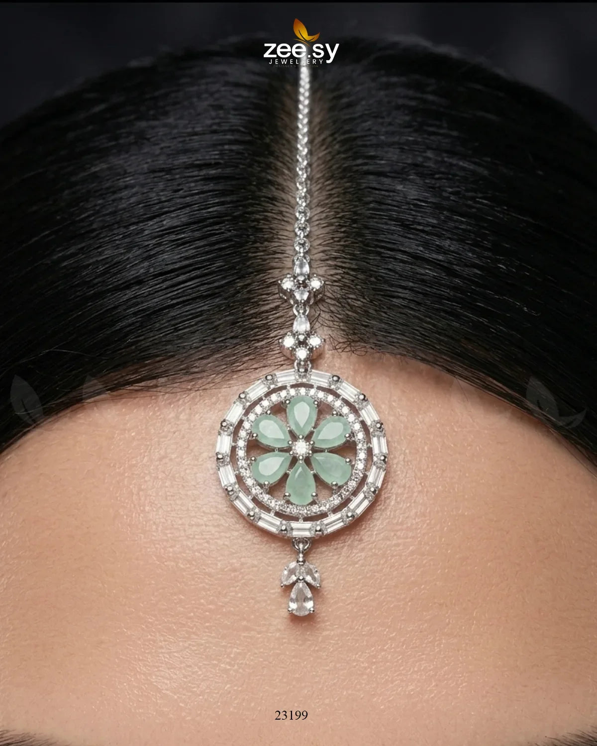 Tulip Wheel Crystal Bindiya