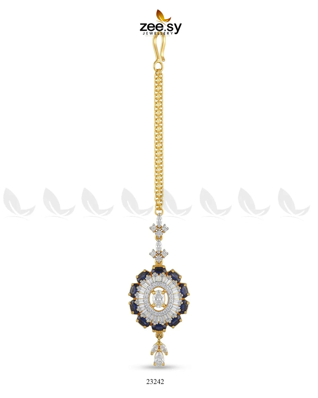 Azure Sunburst Zirconia Bindiya