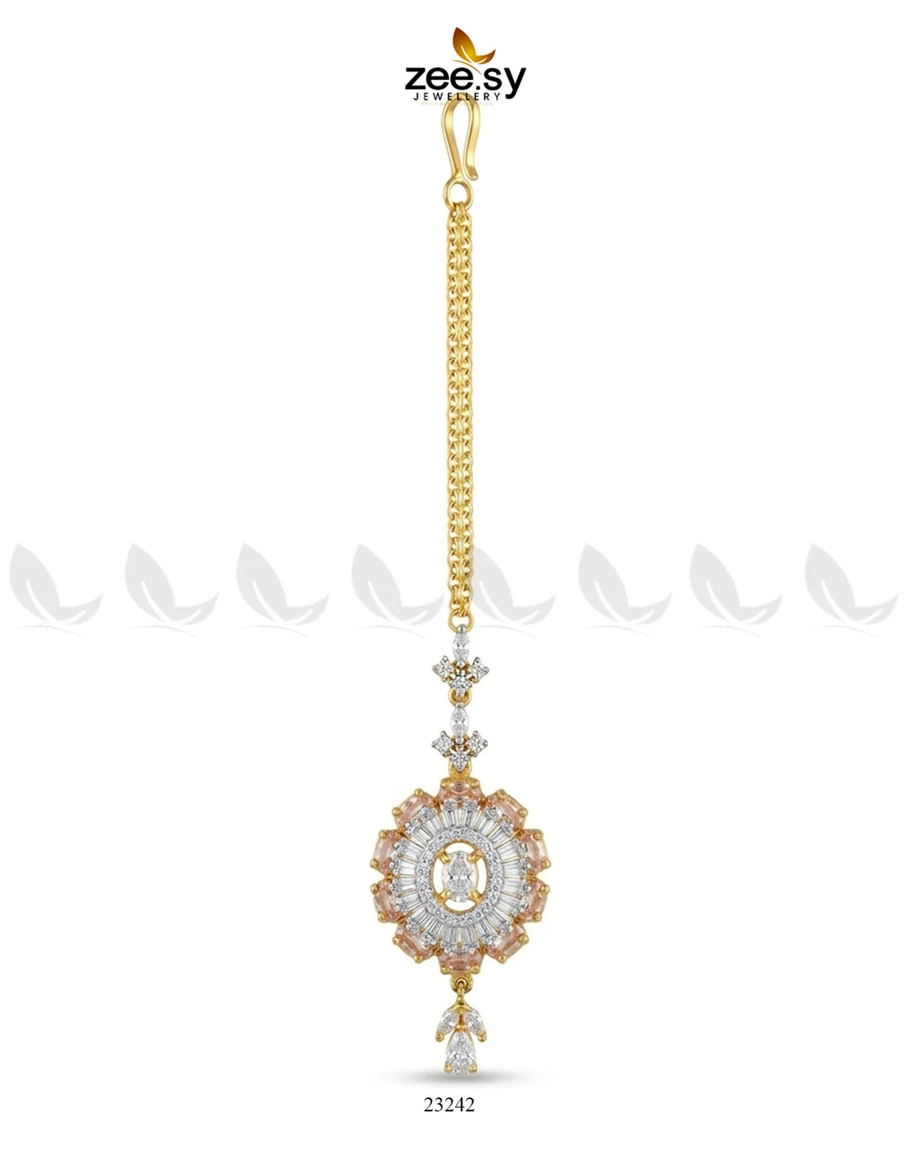 Azure Sunburst Zirconia Bindiya