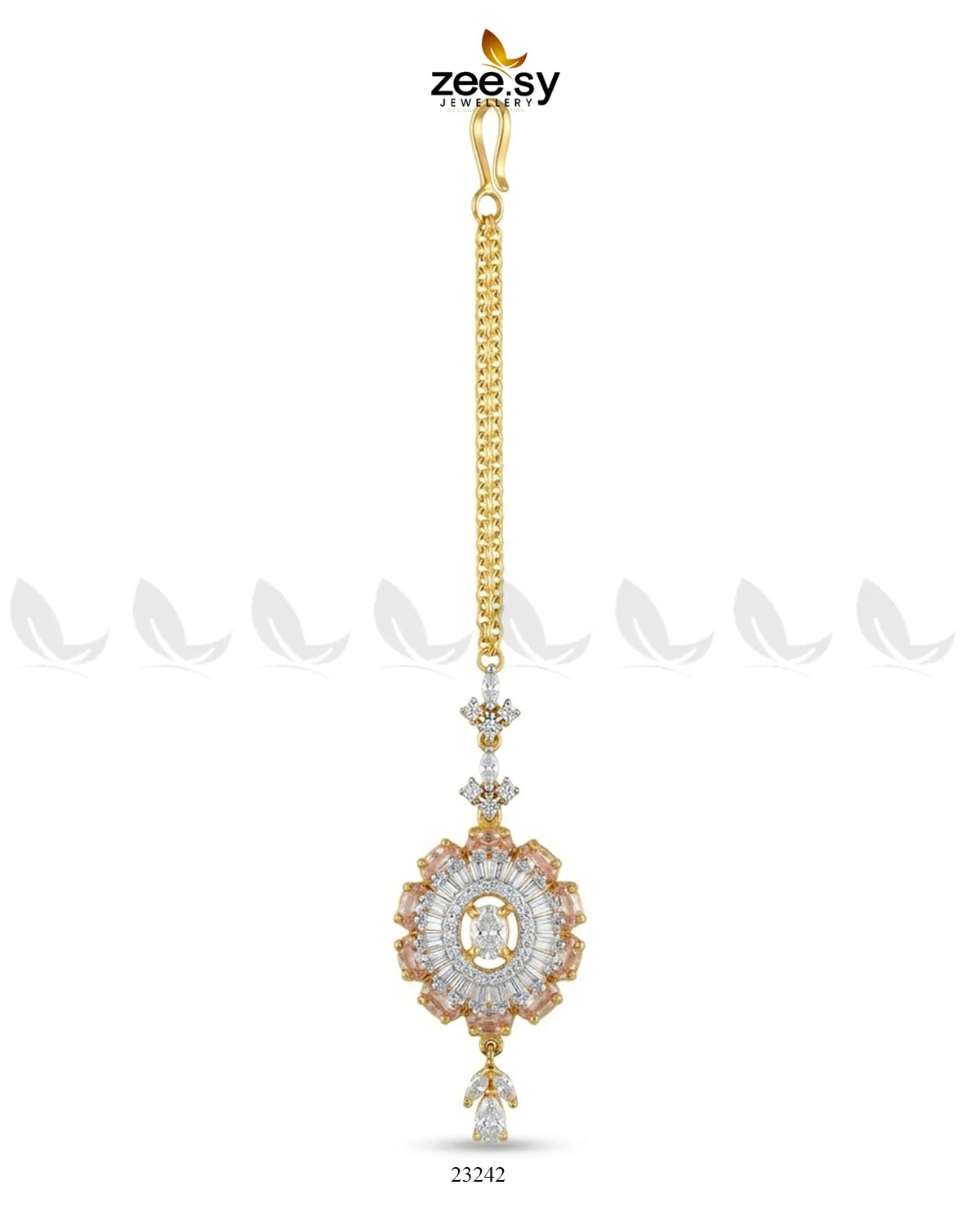 Azure Sunburst Zirconia Bindiya