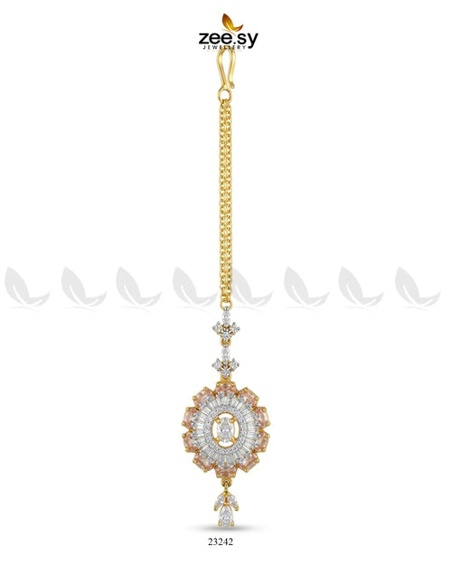 Azure Sunburst Zirconia Bindiya