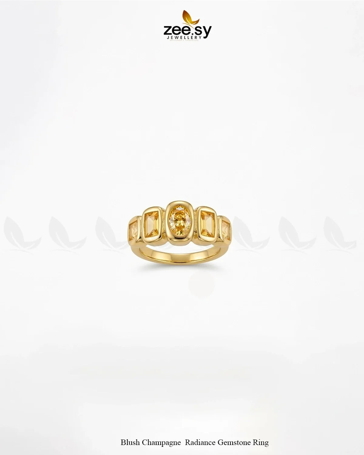 Blush Champagne Radiance Gemstone Ring