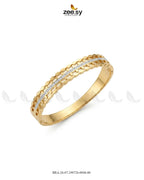 Brick Pattern Crystal Inlay Bracelet