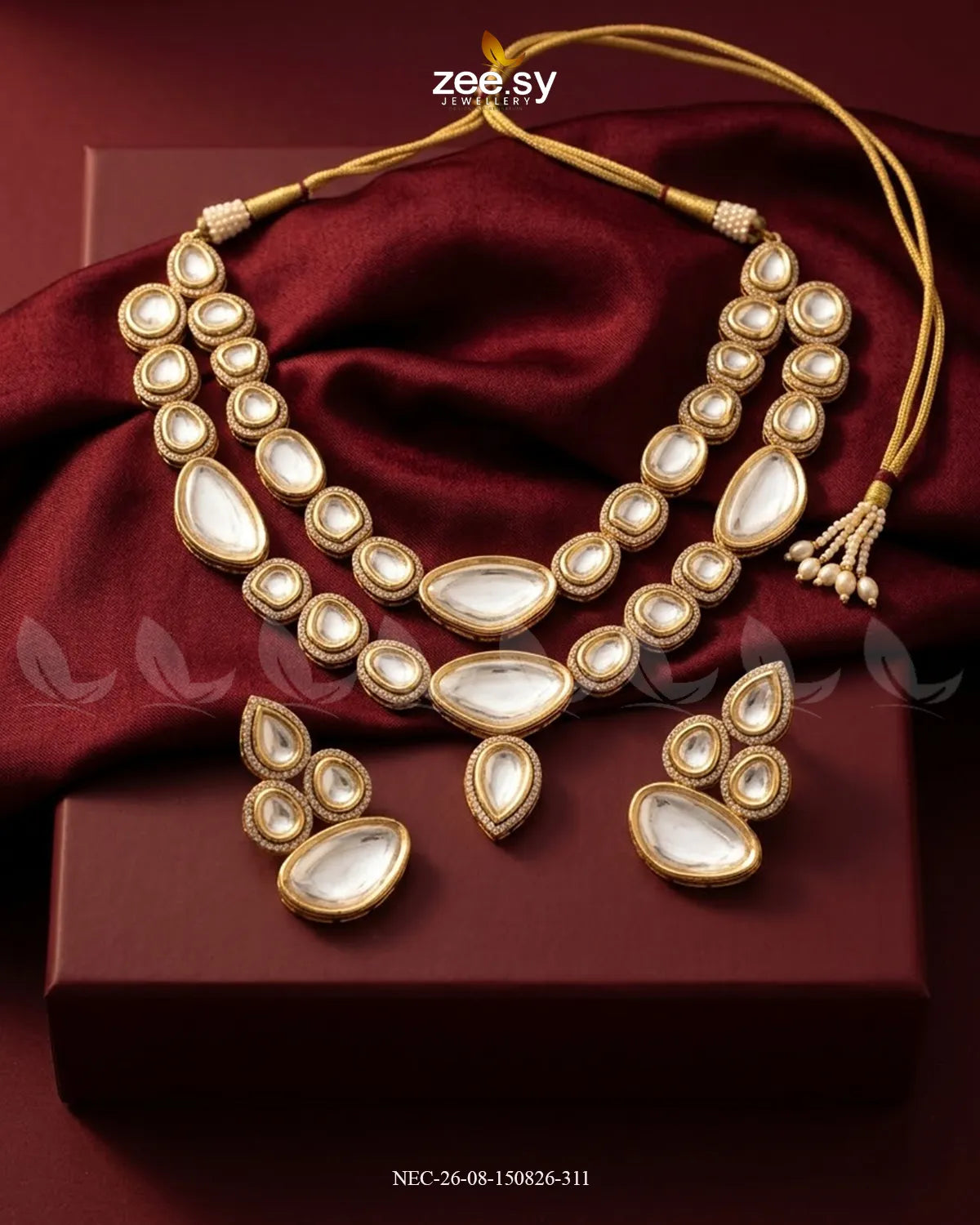 Celeste Traditional Polki Necklace Set