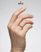 Celestial Wave Zirconia Ring