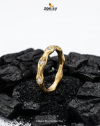 Celestial Wave Zirconia Ring