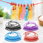 Cloth Drying Rope with Hooks