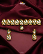 Crimson Wave Pearl Choker Set