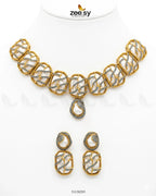 Crimson Wave Pearl Choker Set