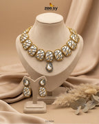 Crimson Wave Pearl Choker Set