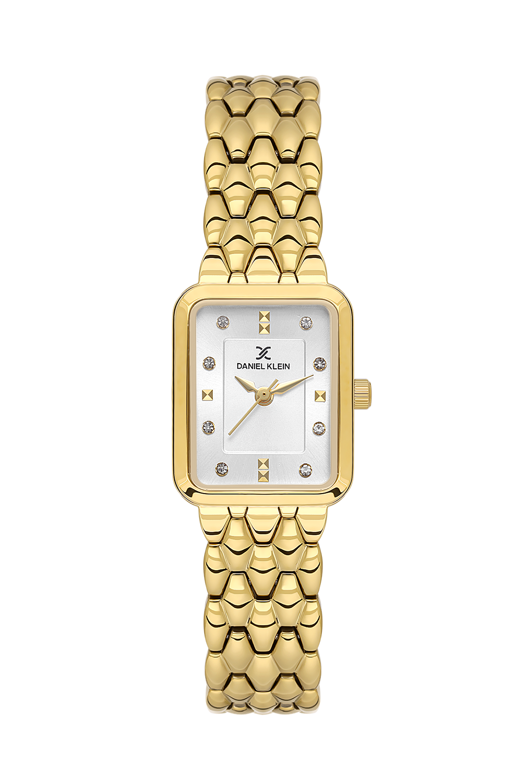 Daniel Klein Silver IP Gold Wrist Watch for Women DK.1.14158-2