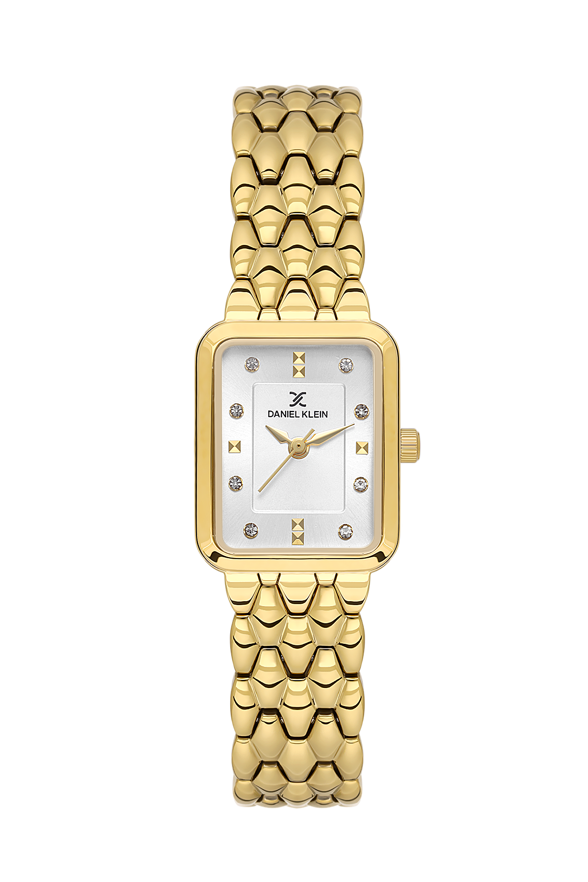 Daniel Klein Silver IP Gold Wrist Watch for Women DK.1.14158-2