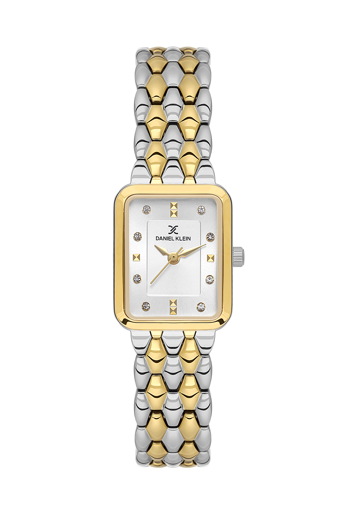 Daniel Klein Silver IP Silver/Gold Wrist Watch for Women DK.1.14158-3