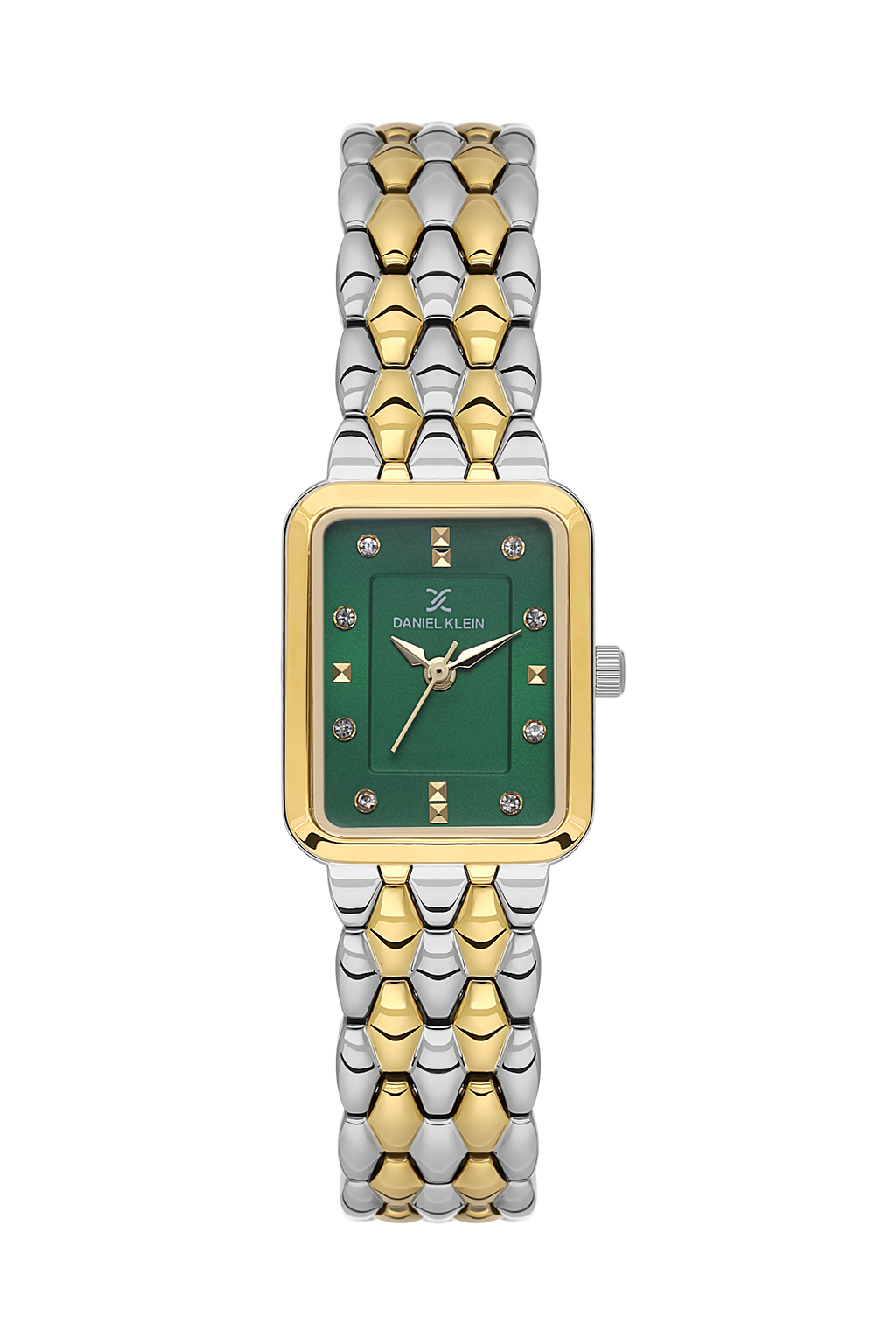 Daniel Klein D.Green IP Silver/ Gold Wrist Watch for Women DK.1.14158-4